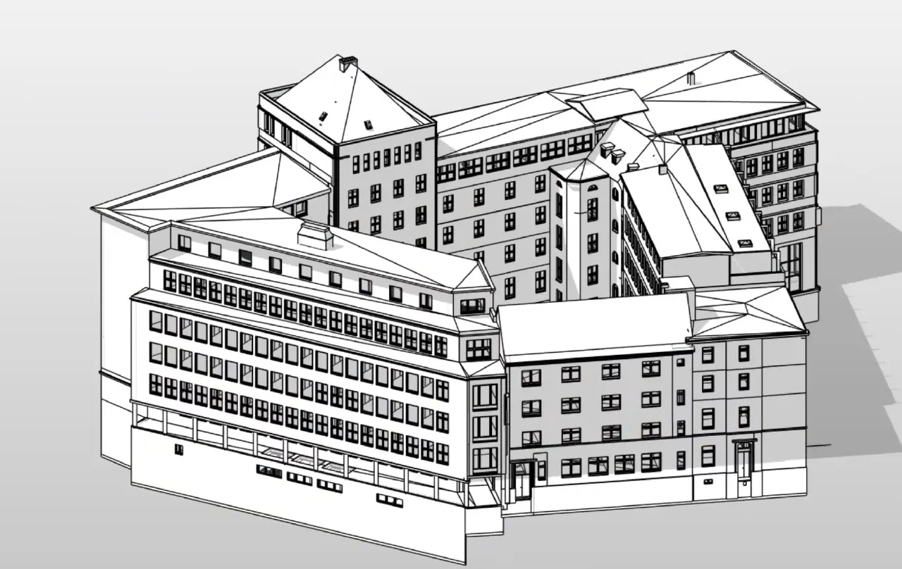 Bestandsdokumentation Stadthaus 3D BIM Modell 02