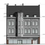 Denkmalschutz BIM Bestandsdokumentation 2D Ansicht Front