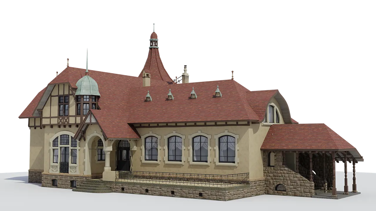 Stadtwaldhaus Krefeld 3D Rekonstruktion title