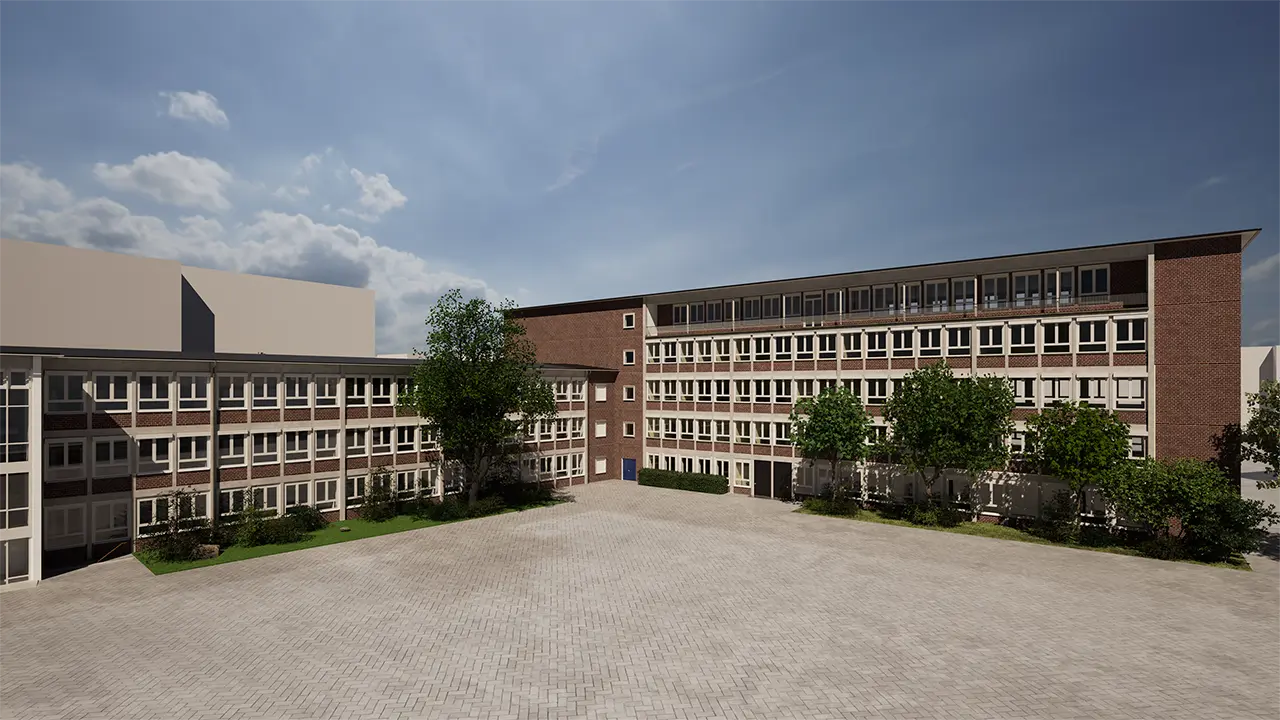 Bestandsdokumentation für die BIM Methodik - Schule Duisburg - Visualisierung titel