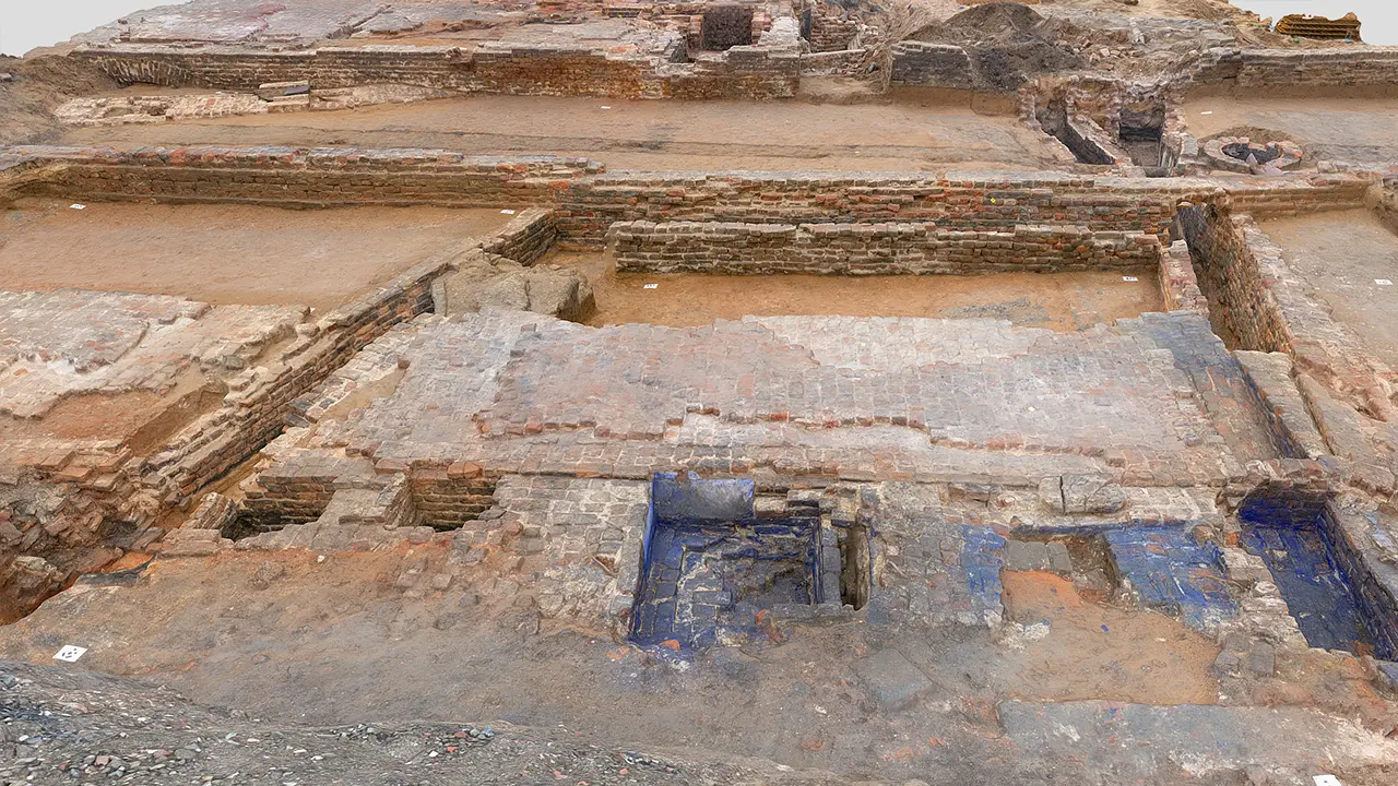 Archäologische Bestandsdokumentation mit Photogrammetrie und georefernzierter QGIS Auswertung für den Denkmalschutz