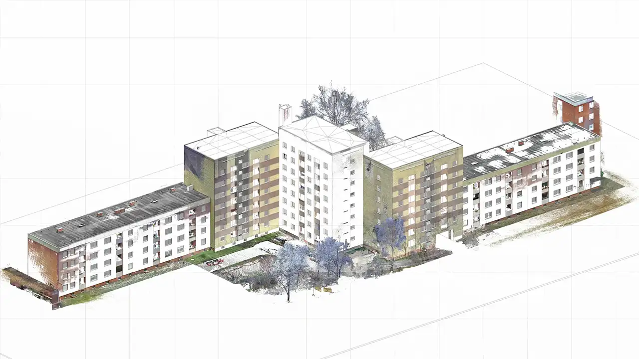 Bestandsdokumentation Serielle Sanierung Hannover - Axo Modell title