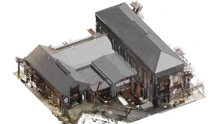 Gebläsehalle Landschaftspak 3D Bestandsdokumentation